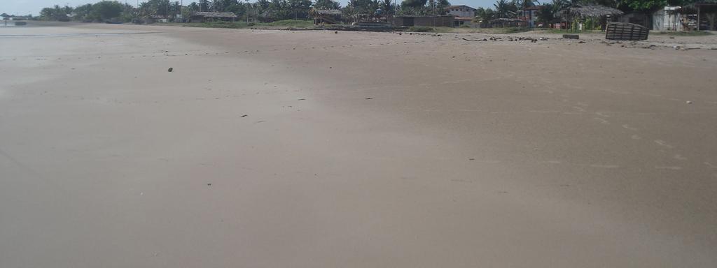 Esta praia localiza-se numa área de encontro entre as águas do oceano atlântico e as águas do Rio Paraíba, o que aumenta a taxa de circulação das águas, e sofre a ação direta de ondas, pois não há