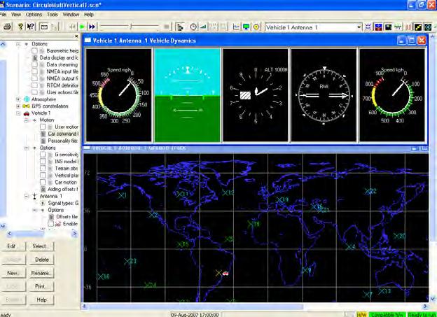Capítulo 4: Metodologia 94 4.4. Simulador de dados: Software SimGEN Nesta seção é apresentado brevemente um simulador de sistemas de navegação tais como o GPS ou GLONASS.