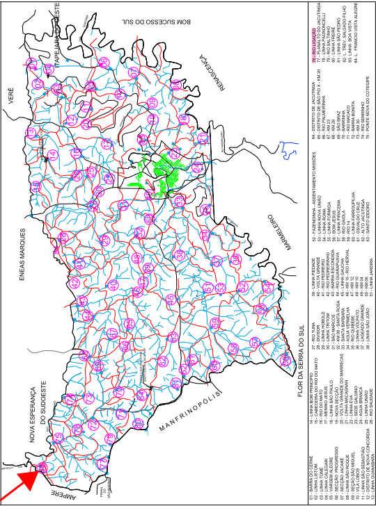 57 Figura 15 - Mapa das localidades rurais do município de Francisco Beltrão/PR Fonte: Prefeitura municipal de Francisco Beltrão (2017) 18 18
