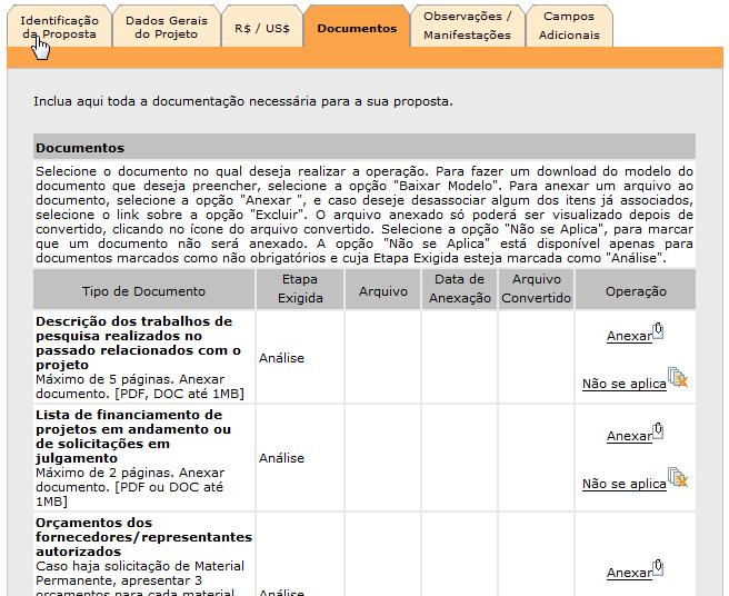 Documentação completa. Documentos de habilitação fiscal.