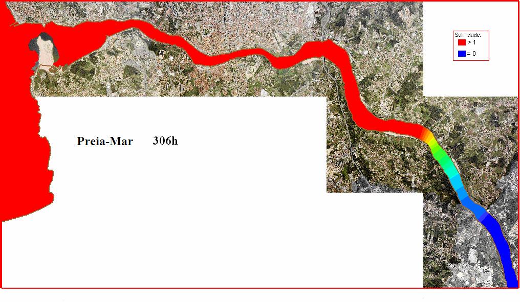 Contudo, terá de afirmar que, para estes cenários, a formulação do modelo (válido para situações de mistura vertical completa) apenas permite obter uma aproimação da distribuição salina visto que é