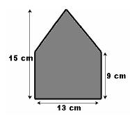 Determina a área da figura. Indica todos os cálculos que efectuares. 13.