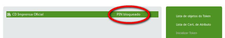 3. Desbloqueio da senha PIN O bloqueio da senha PIN ocorre