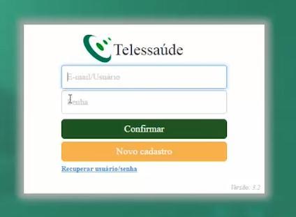 Se esse é o primeiro acesso, clique em Novo Cadastro.