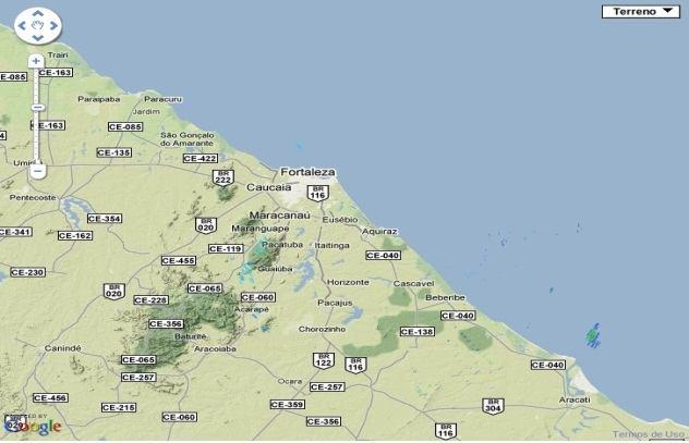 Sistemas convectivos observados na imagem das 00:30 local do satélite GOES determinado pelo sistema FORTRACC (CPTEC/DSA) no dia 25 de abril de 2011 e sua fase no ciclo de