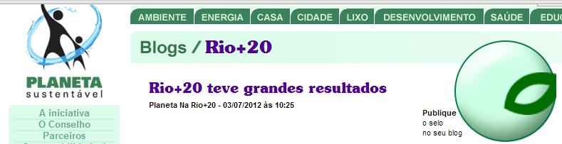 Rio+20: