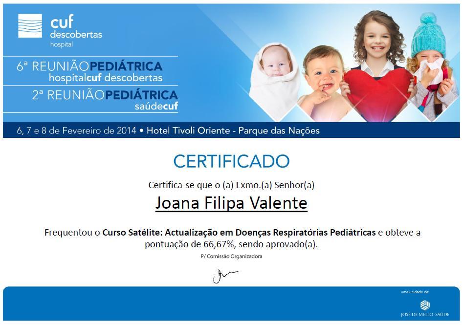 ANEXO 2: Certificado de Participação no Curso Satélite de