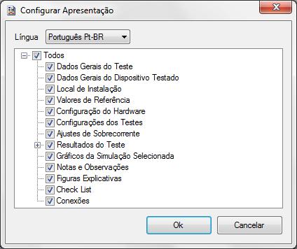 8. Relatório INSTRUMENTOS PARA TESTES ELÉTRICOS Após finalizar o teste clique