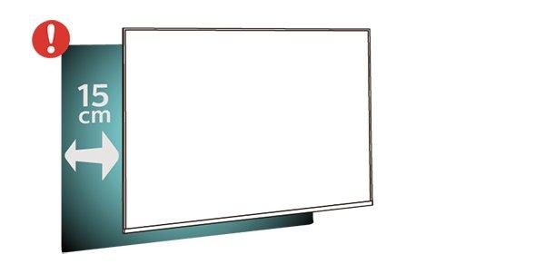 4 Montagem em parede Configurar O seu televisor também está preparado para um suporte de parede em conformidade com as normas VESA (vendido em separado).