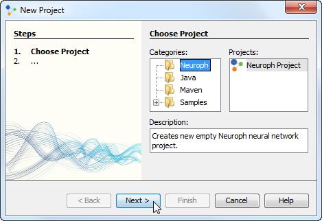 Neuroph faça: Passo 1.