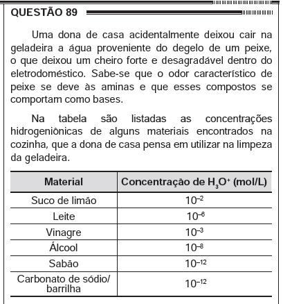 a) Álcool ou sabão b) Suco de limão ou álcool c) Suco de limão ou