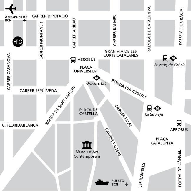 Barcelona A 1,5 km da Fira Barcelona Montjuïc A 1,7 km de La Pedrera (Casa Milà) de Gaudí A 2,2 km da estação de autocarros de Barcelona Nord A 3 km da estação de comboios de Barcelona Sants (AVE e