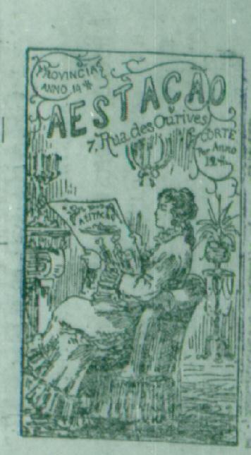 Em 1880, o Commercio do Amazonas publica a imagem de uma senhora elegantemente vestida, no conforto de seu lar, ricamente ornamentado, lendo uma revista intitulada A Estação.