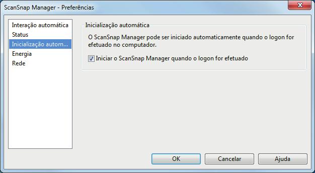 Quando o ícone do ScanSnap Manager não for exibido Exibindo o ícone do ScanSnap Manager 1. Inicie o ScanSnap Manager. Windows 10 Selecione o menu [Iniciar] [ScanSnap Manager] [ScanSnap Manager].