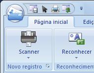 Quando a digitalização for concluída, as informações impressas no cartão (como nome, empresa e endereço) serão reconhecidas automaticamente como texto e exibidas no painel Editar dados.