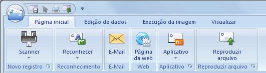 O que é possível fazer com o CardMinder Integrando os dados do cartão com outros aplicativos Clique os botões abaixo na guia [Página inicial] para usar os dados em vários aplicativos. 1 2 3 4 No.