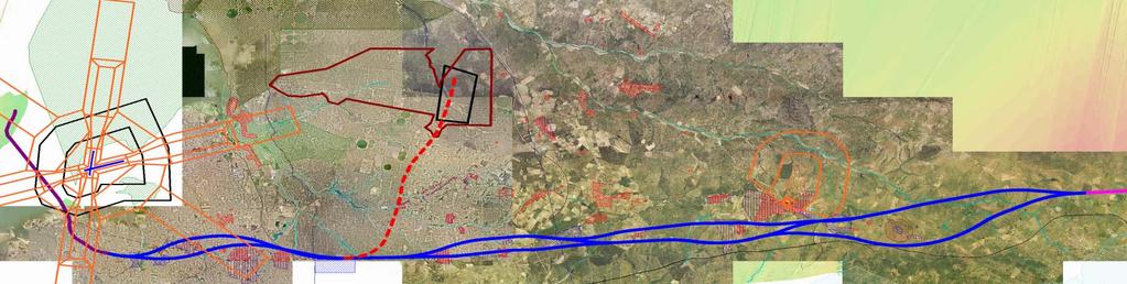 Ligação Dedicada ao NAL ALTA VELOCIDADE E SERVIÇO CONVENCIONAL COM PLATAFORMA PARTILHADA (4 VIAS) CAMPO DE TIRO DE ALCOCHETE H6 MONTIJO MOITA PINHAL NOVO Plataforma Logística POCEIRÃO VENDAS NOVAS