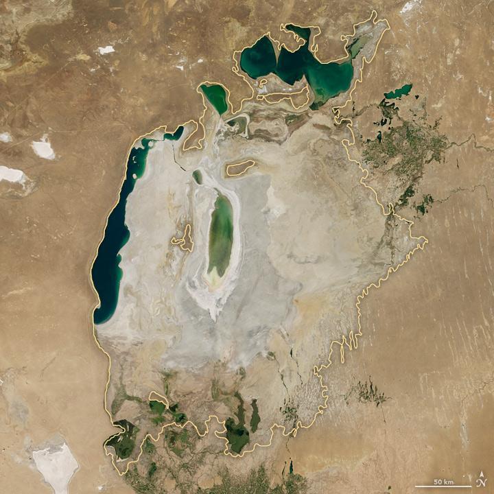 Encolhimento do Mar de Aral Uso da água
