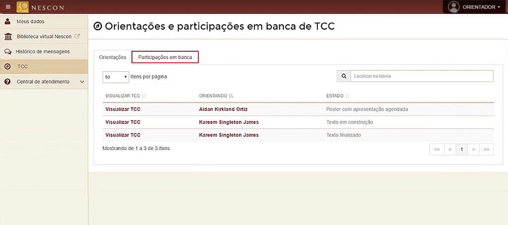 5 Participações em banca Veja na lista de Participações em Banca no