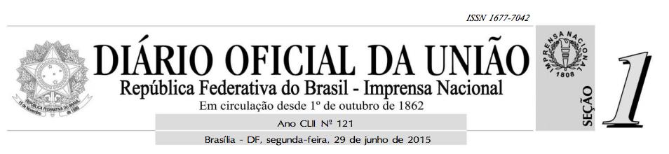 PORTARIA No - 16, DE 26 DE JUNHO DE 2015 O SECRETÁRIO DE EDUCAÇÃO BÁSICA, no uso de suas atribuições, resolve: Art.