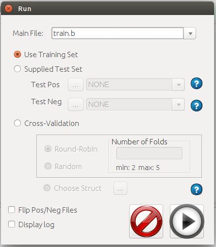 Choose Struct : O usuário escolhe uma estrutura de diretórios já existente com os arquivos de treinamento e teste.