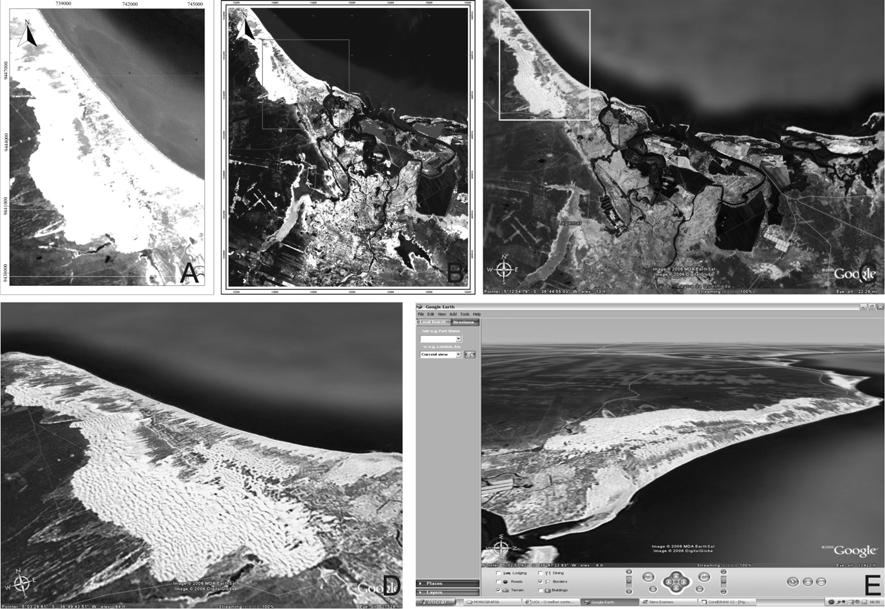 Souza et al., Caracterização 3D multitemporal de dunas eólicas costeiras processamento foi realizado no software Pinnacle 1.0.