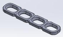 Esponjoso TI Ø4,0x22mm 22 mm 0152014-024 Parafuso Esponjoso TI Ø4,0x24mm 24 mm Ø Broca Ø 2,0 mm Imagem Ilustrativa Código Descrição Qtde Furos 0082051-102 Placa Cervical Posterior 11mm - 2 Furos 2