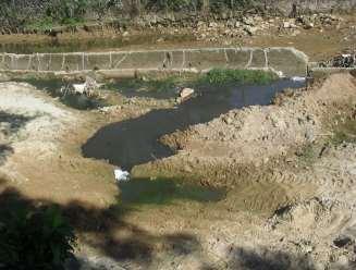impermeabilização das áreas de várzea do Córrego do Lenheiro e de seus afluentes.