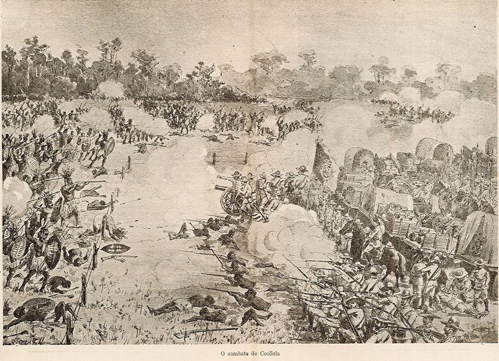 A batalha de Coolela (7 de Novembro de 1895), que