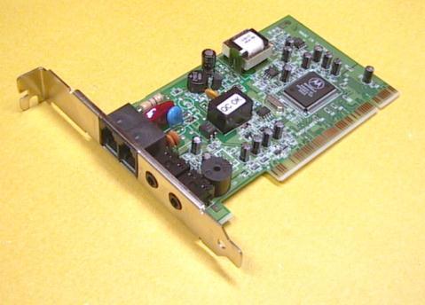 Placa de modem PCI A maioria das placas podem ser reconhecidas