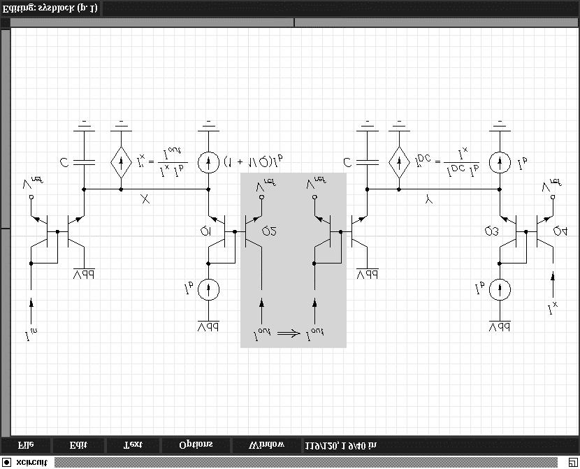 Um outro aplicativo de simulação de circuitos analógicos e digitais correntemente utilizado no Linux é o Xcircuit.