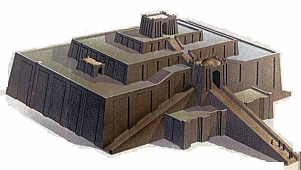 A arquitetura O edifício característico da arquitetura mesopotâmica é o zigurate.