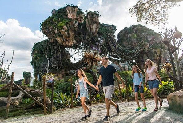 05 DE JULHO ANIMAL KINGDOM Hoje é dia de explorar uma das mais novas e com certeza, a mais concorrida atração da Disney até o momento: a área de Pandora, inspirada no filme Avatar.
