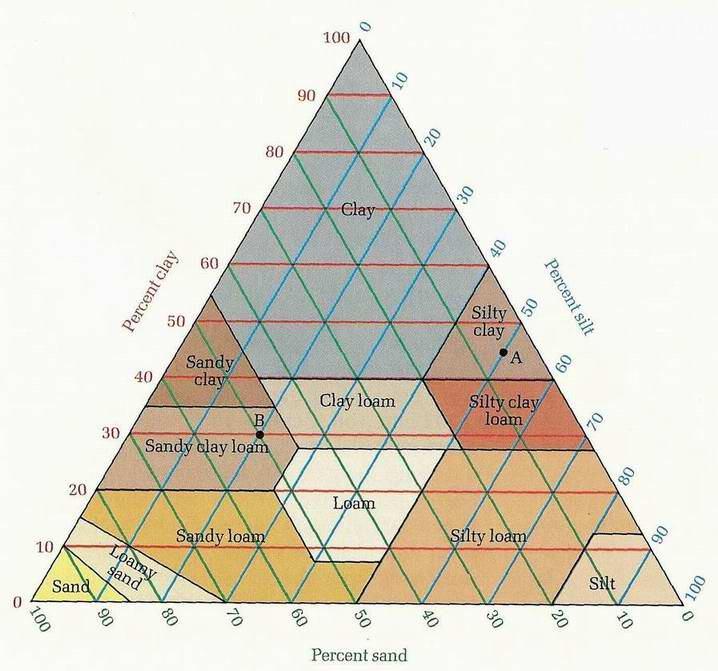 Características dos Solos Textura ( %, em peso) areia limo argila Estrutura Permeabilidade Matéria orgânica Estrutura ( ) 1 - granular mt.