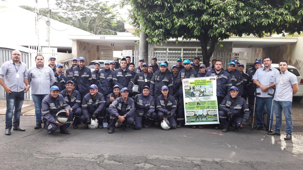 Acima, equipe de São Joaquim da Barra, com o Coordenador Marcelo Pereira e os Téc.