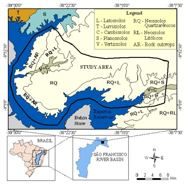 Figura 1 Mapa de solos.