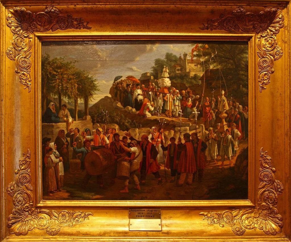 Figura 17 A Procissão (1832-39) óleo sobre tela de Auguste Roquemont.