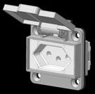 Plugues e Tomadas Industriais Tomada de Embutir - Modular Características Gerais As tomadas de embutir
