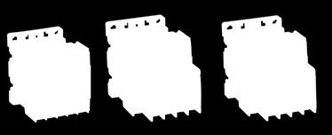 Minicontatores Auxiliares Códigos Modelo Combinações Composições Tensão da Bobina (Vca) CS(A)-4MAX 2NA+2NF CS(A)-4MAX 24,110,220,380 CS(A)-6MAX 3NA+3NF CS(A)-4MAX+AU-2M11 24,110,220,380 CS(A)-8MAX