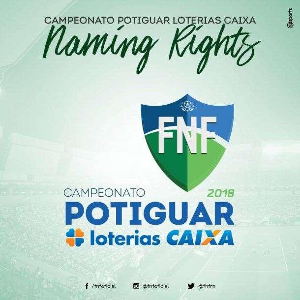 VEÍCULO: BLOG DO FM DATA: 28.02.18 FNF confirma patrocínio da Loterias Caixa para Estadual e seus 100 anos Loterias Caixa é o novo patrocinador do futebol norte-rio-grandense.