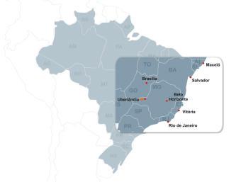 Ferrovia Centro-Atlântica (FCA) PRINCIPAIS Fundentes, produtos siderúrgicos, cimento, farelo de soja e ferro-gusa.