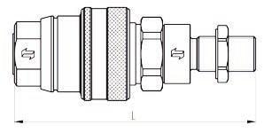 desconexão Sistema de retén mediante válvula Conexión a presión no permitida Desconexión a presión no permitida Intercambiabilidad según normas ISO 5676 Sin derrames durante la conexión y la
