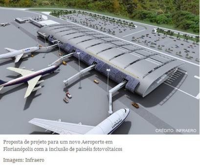 Project of the Federal University of Santa Catarina (UFSC) for the International Airport Hercilio Luz, in Florianópolis, with installation of photovoltaic