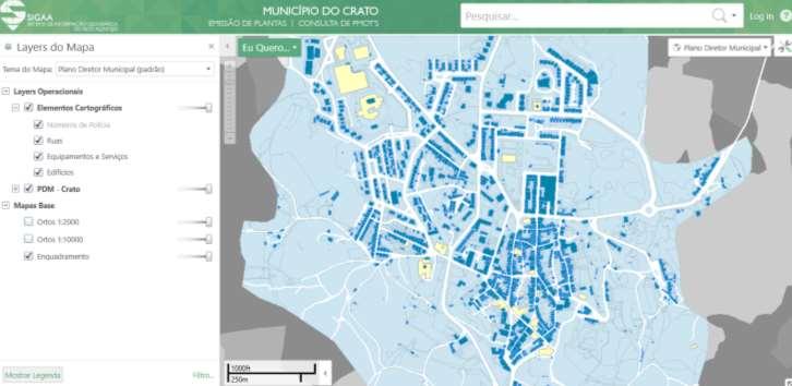 Consulta de PMOTS Emissão de Plantas Consulta de Informação Geográfica Cadastro Geométrico da