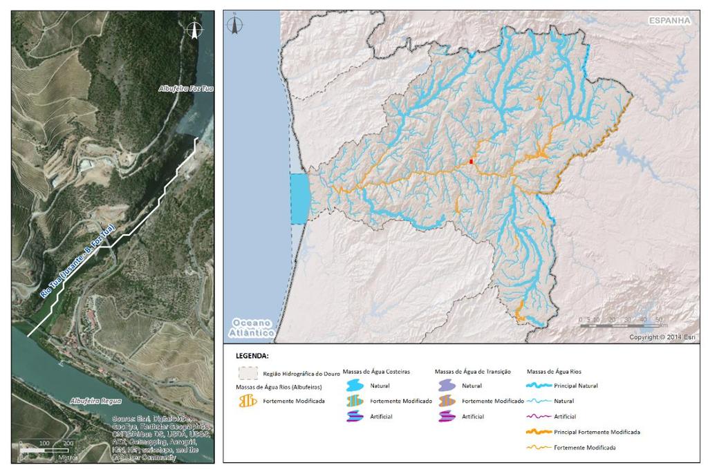 Identificação e designação de Massas de Água Fortemente Modificadas Código: PT03DOU0331A Categoria: Rio Natureza (1.
