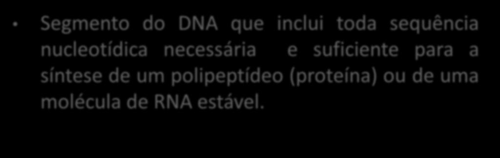 O QUE É UM GENE?