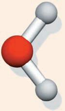 Exemplo 3. Uma molécula de água consiste de um átomo de O e dois átomos de H. A massa do O é de 16u e cada hidrogênio tem massa de 1u.
