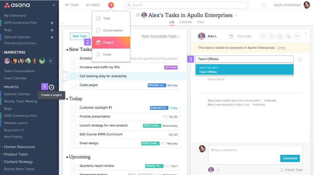 Asana funciona como uma ferramenta de monitoramento de trabalho, com foco no aumento da produtividade e na colaboração entre equipes.