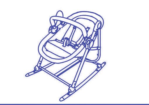 Função balanço ATENÇÃO: Nunca troque as funções do assento (berço, cadeira e balanço) com a criança