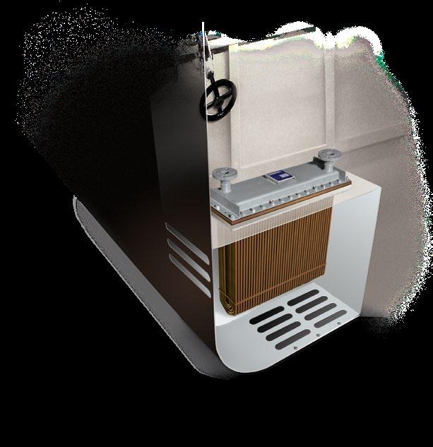 Opções de design do arrefecedor de caixa. Pode ser projetado para resfriar várias fontes de calor em um arrefecedor.